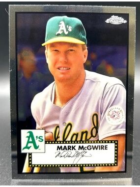 Mark McGwire 2021 Topps Chrome Oakland Athletics Baseball Card